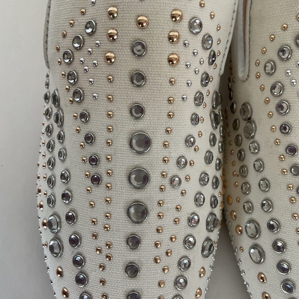 Donald J. PLINER New Leather Studded Loafers size 8 - Picture 5 of 16